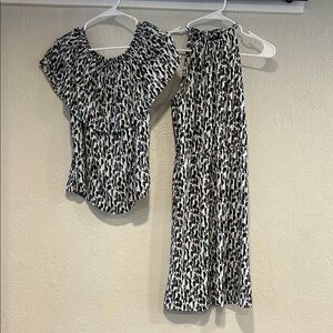 Leopard Print Blouse and Dress